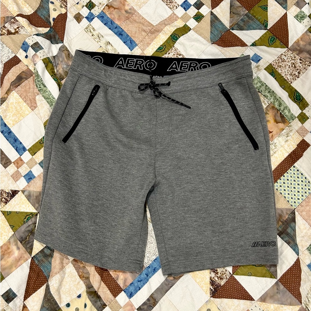 Aero Men's Athletic Shorts in Charcoal Gray